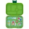 Yumbox Original 6 Compartment Bento Style Lunch Box - Go Green -Glasshouse Fragrances shop YBO GOGR IMG1 1024x1024
