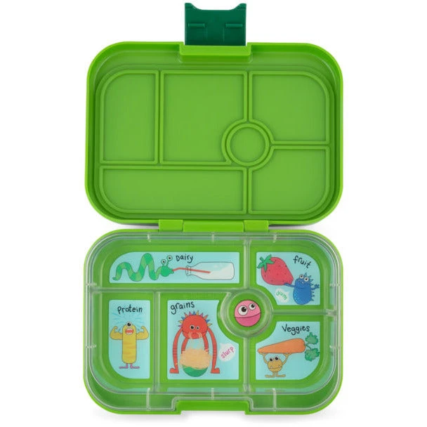 Yumbox Original 6 Compartment Bento Style Lunch Box - Go Green 3 Yumbox Original 6 Compartment Bento Style Lunch Box - Go Green
