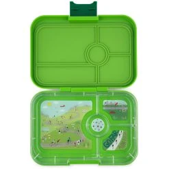 Yumbox Tapas 4 Compartment - Go Green - Bike Tray