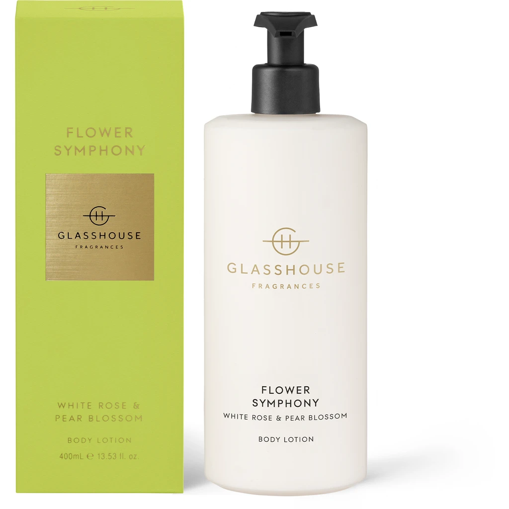 Glasshouse Fragrances Flower Symphony - White Rose And Pear Blossom Body Lotion 400ml 3 Glasshouse Fragrances Flower Symphony - White Rose And Pear Blossom Body Lotion 400ml